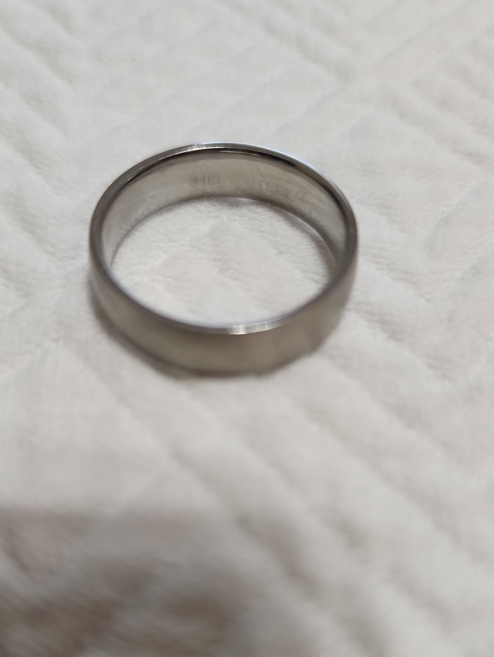 Men's Classic Stainless Steel Band Ring - Silver